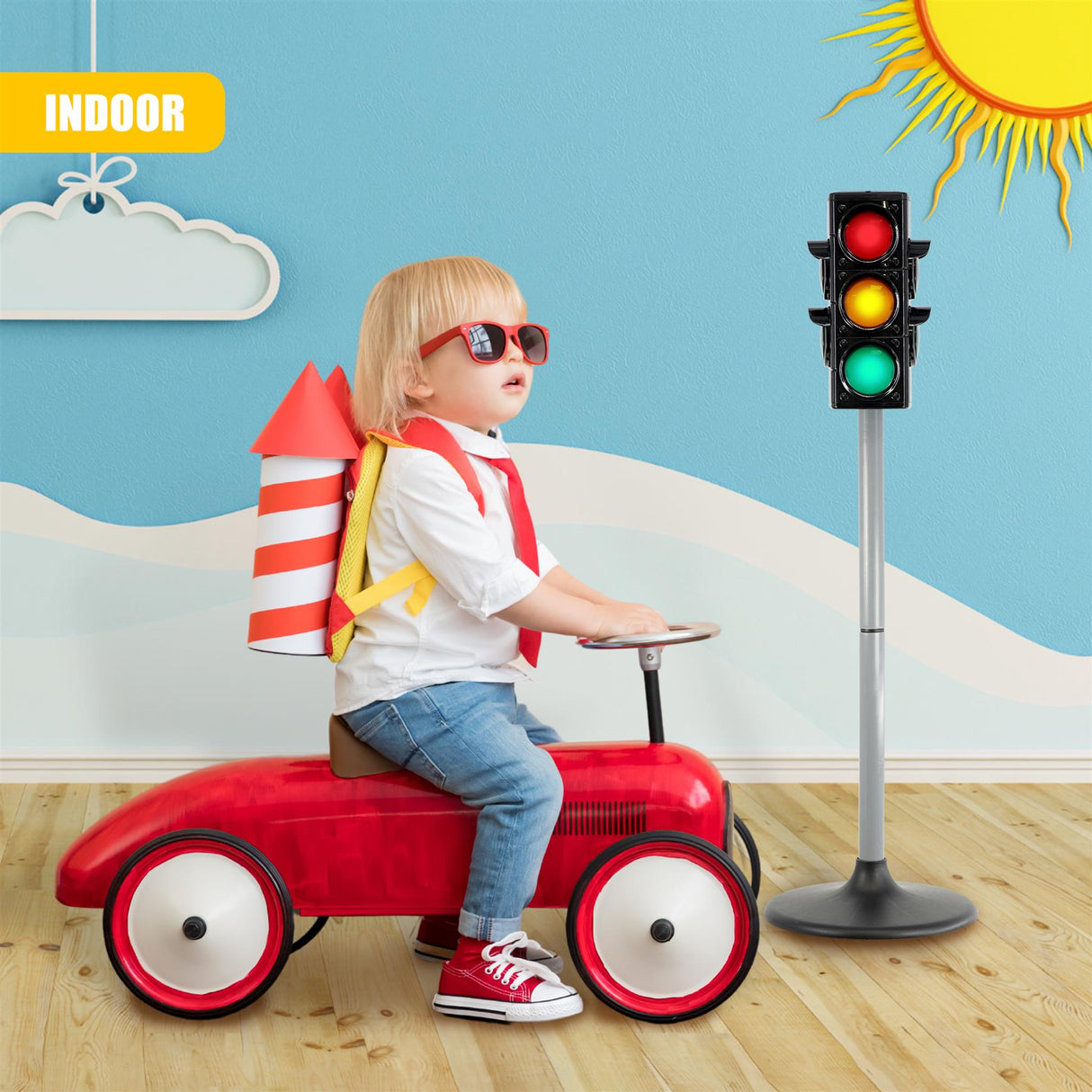 Kids Road Safety Traffic Light by The Magic Toy Shop - UKBuyZone