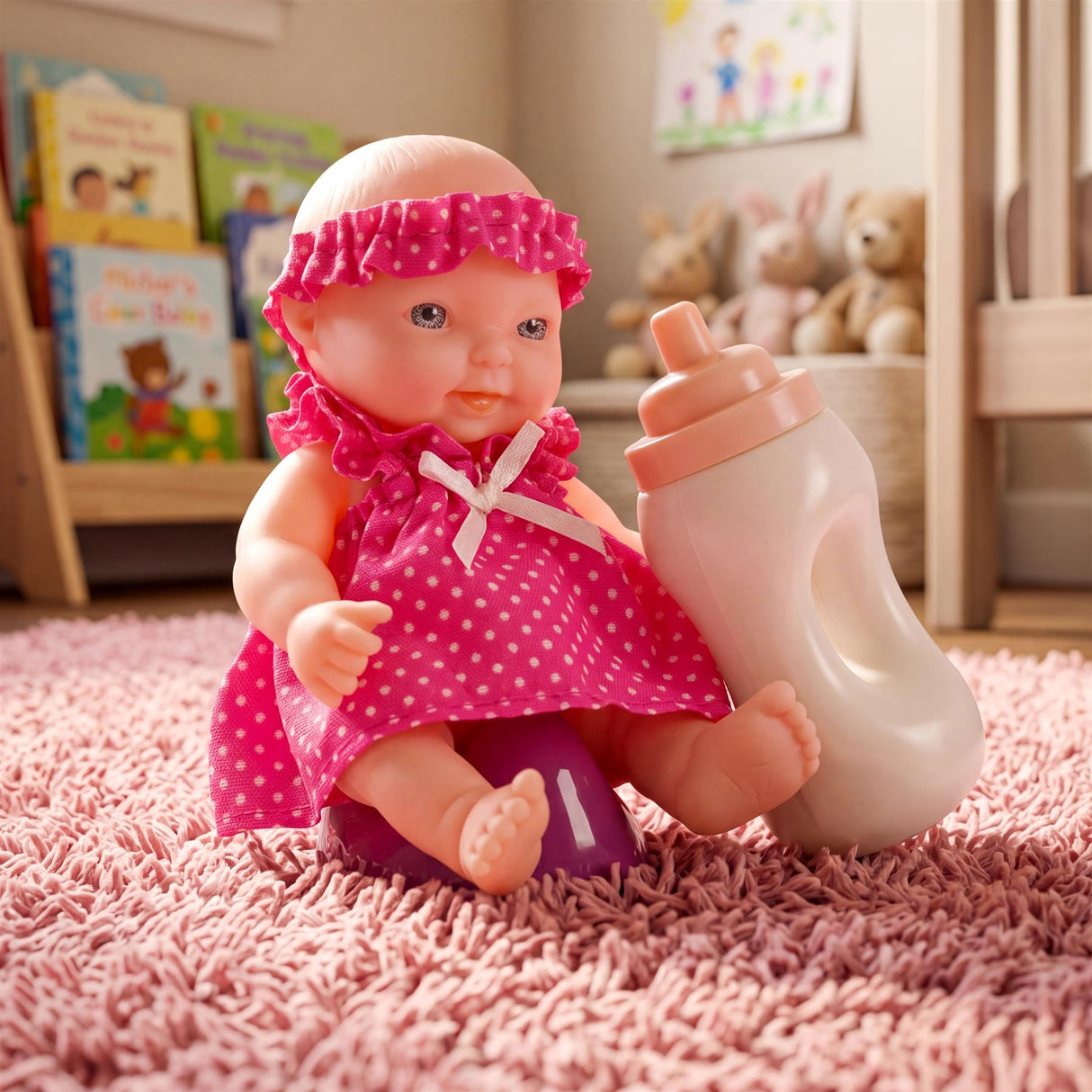 Set of 8 Mini Baby Dolls with Costumes & Accessories