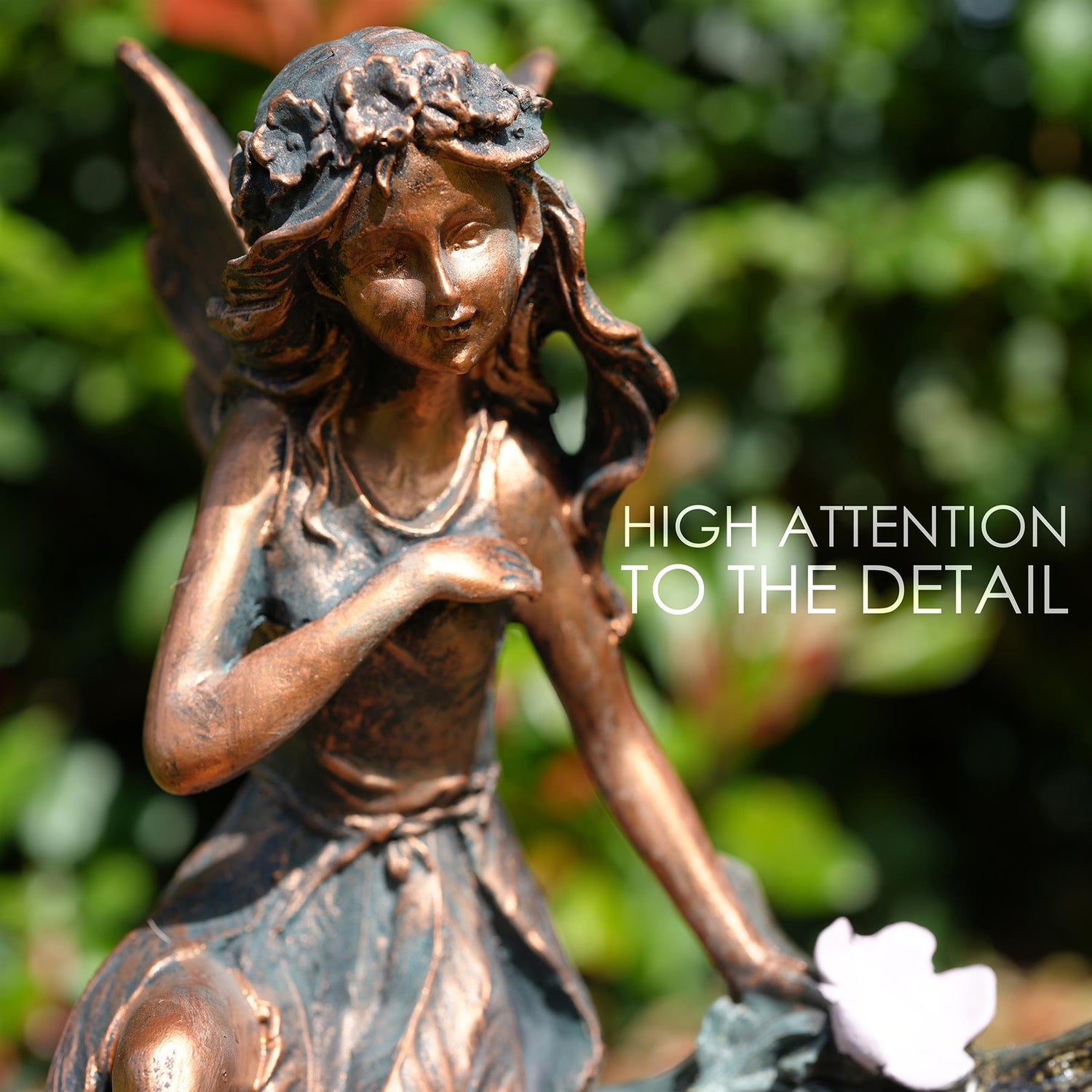 Fairy Water Feature Outdoor With LED by GEEZY - UKBuyZone