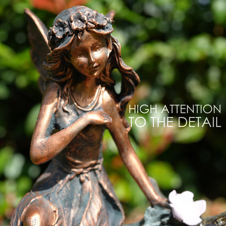 Fairy Water Feature Outdoor With LED by GEEZY - UKBuyZone