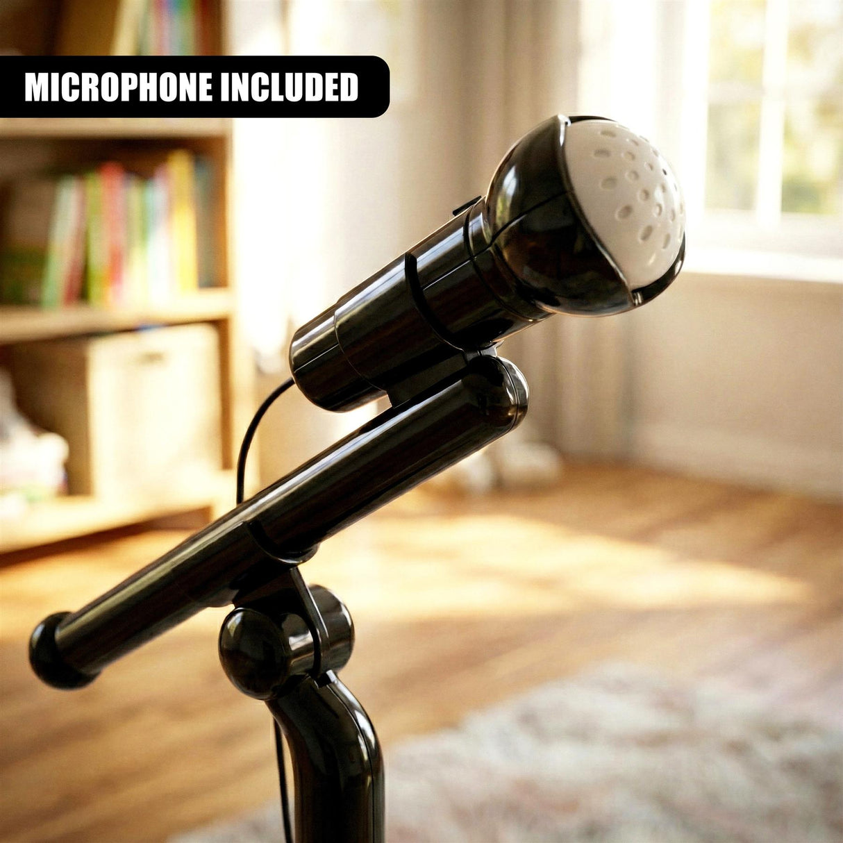 "Microphone included with kids piano electronic keyboard" - UKBuyZone