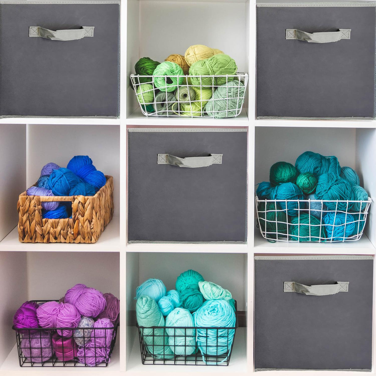 Foldable Square Canvas Storage by GEEZY - UKBuyZone