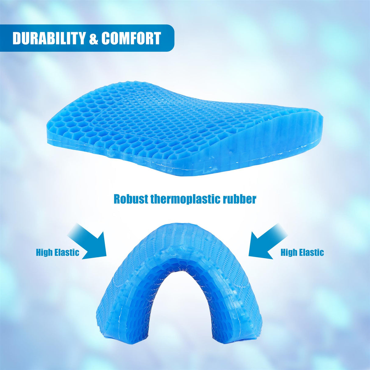 Orthopaedic Gel Seat Cushion by GEEZY - UKBuyZone