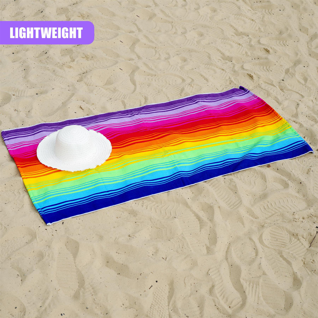 Rainbow Design Large Towel by GEEZY - UKBuyZone