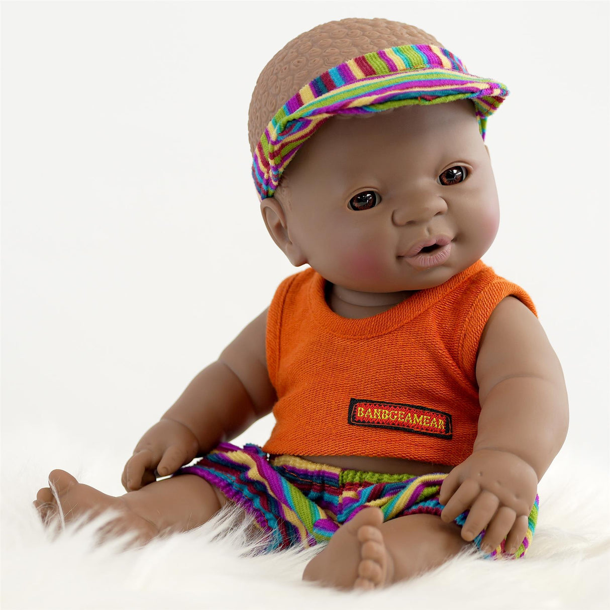 Black Twin Baby Dolls - 12" by BiBi Doll - UKBuyZone