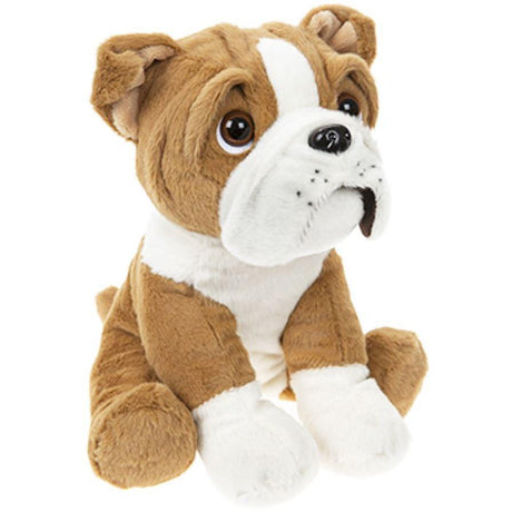 Small Sitting English Bulldog Soft Toy by The Magic Toy Shop - UKBuyZone