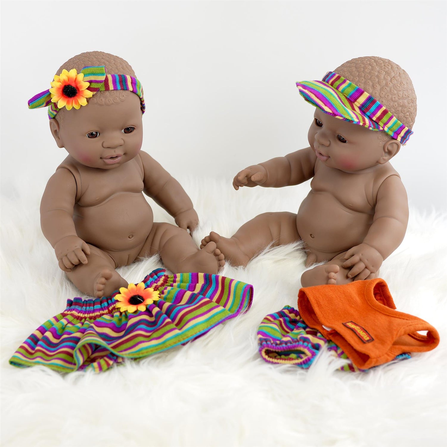 BiBI Black Twin Dolls (30 cm / 12") by BiBi Doll - UKBuyZone