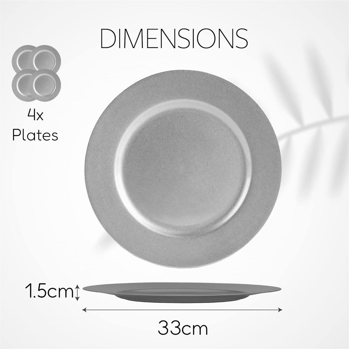 Set of 4 Charger Plates