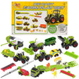 Diecast Tractor Set Collect Vehicles Play Set 22 Piece by The Magic Toy Shop - UKBuyZone