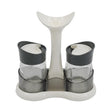 Salt and Pepper Shaker Set / Salt and Pepper Pots With Holder by GEEZY - UKBuyZone