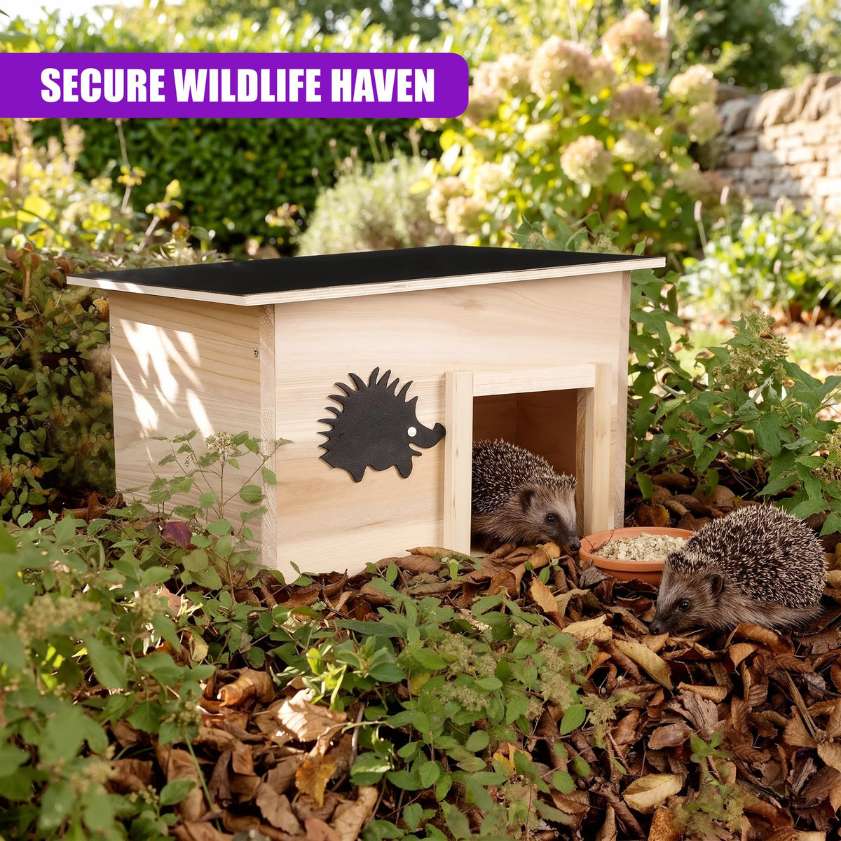 Wooden Hedgehog House