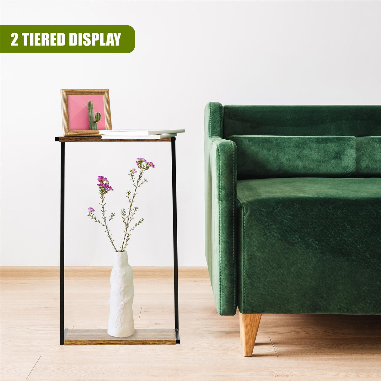 2 Tier Wooden Flower Pot Stand by GEEZY - UKBuyZone