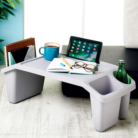 Bed Tray Table with Storage by Geezy - UKBuyZone