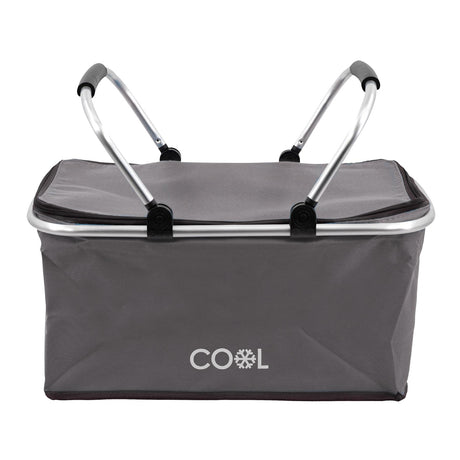 Grey Cooler Basket Bag by Geezy - UKBuyZone