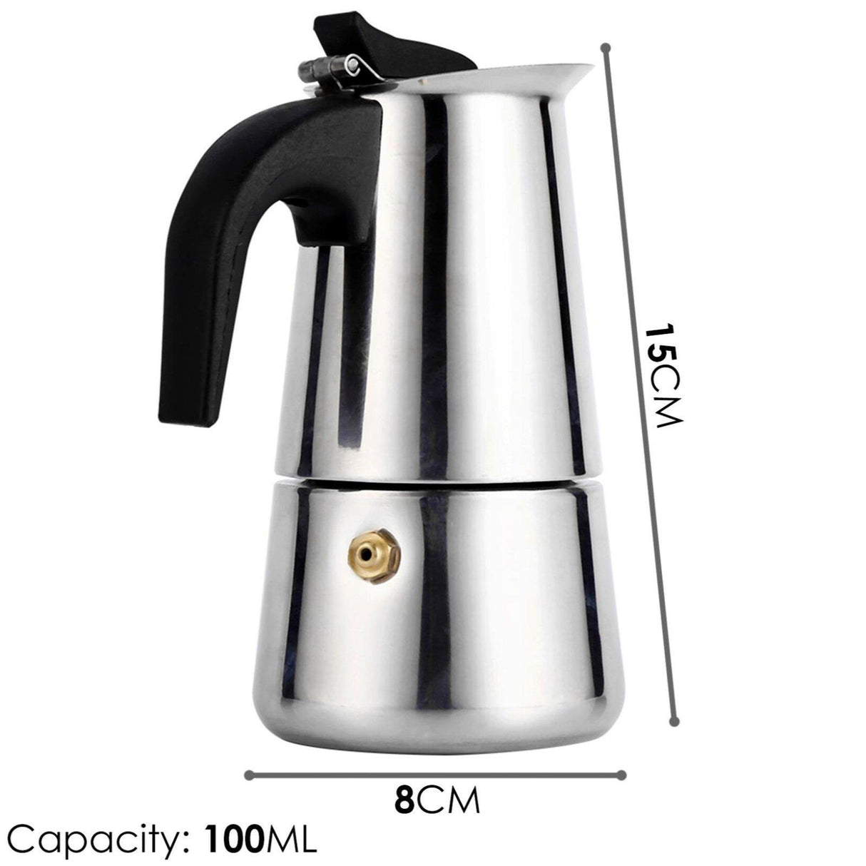 2 Cup Espresso Pot by GEEZY - UKBuyZone