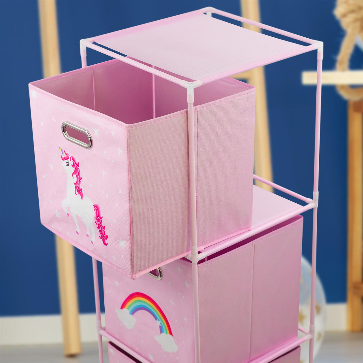 Kids Unicorn Design Storage Cubes by The Magic Toy Shop - UKBuyZone