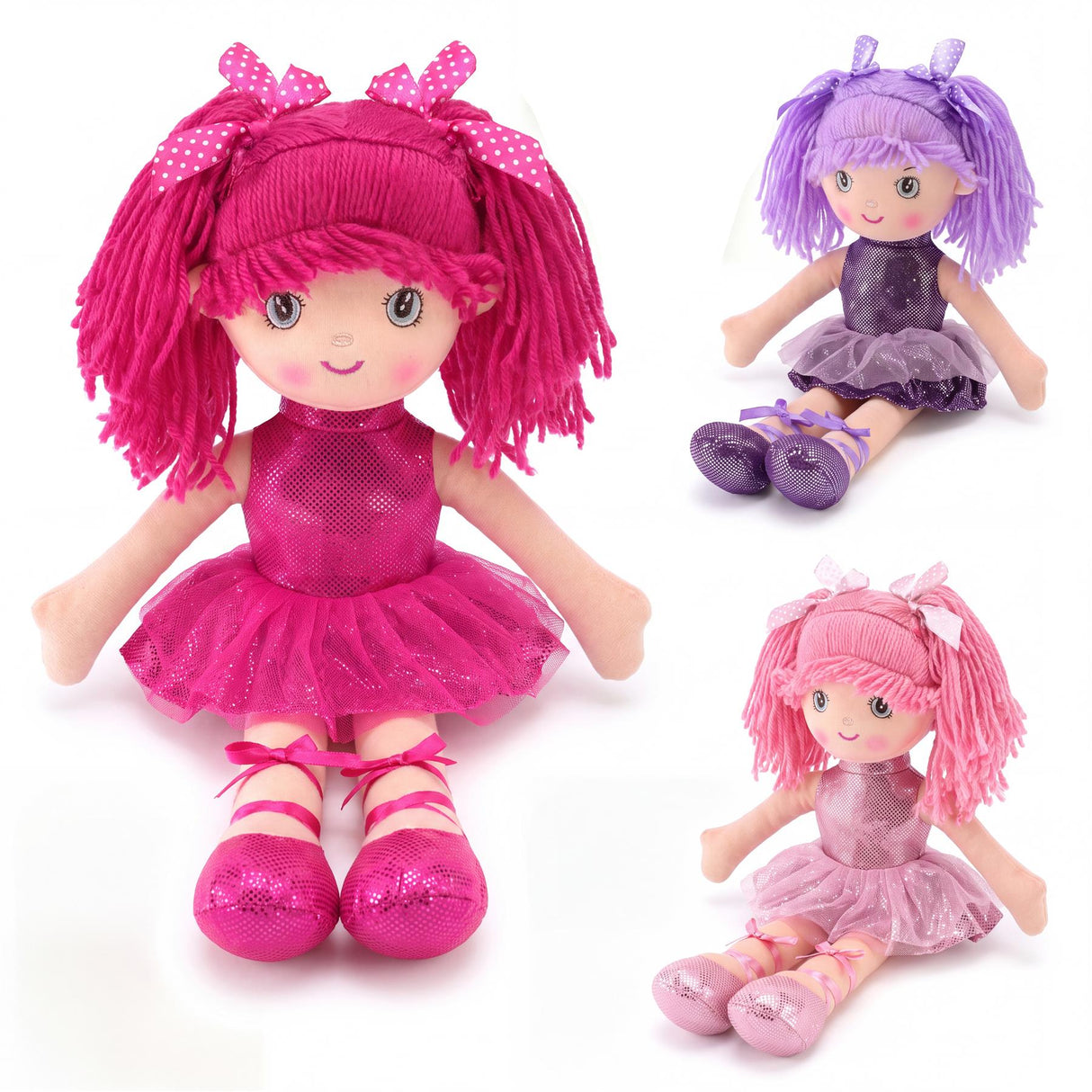 Ballerina Rag Doll 16"