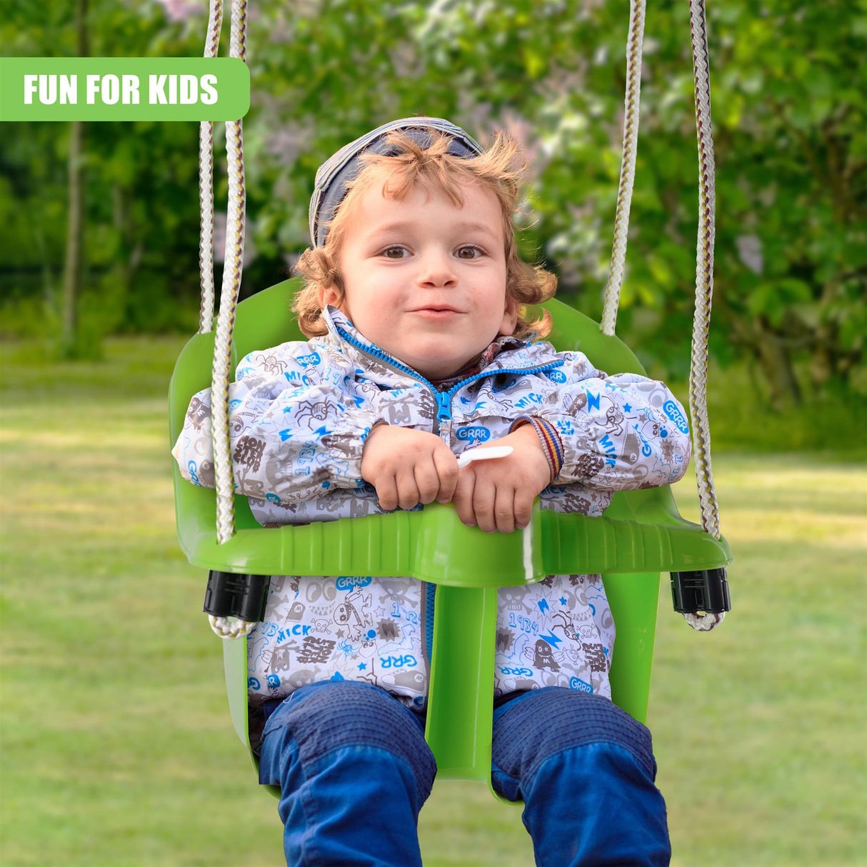 Green Children's Safety Swing Seat by MTS - UKBuyZone