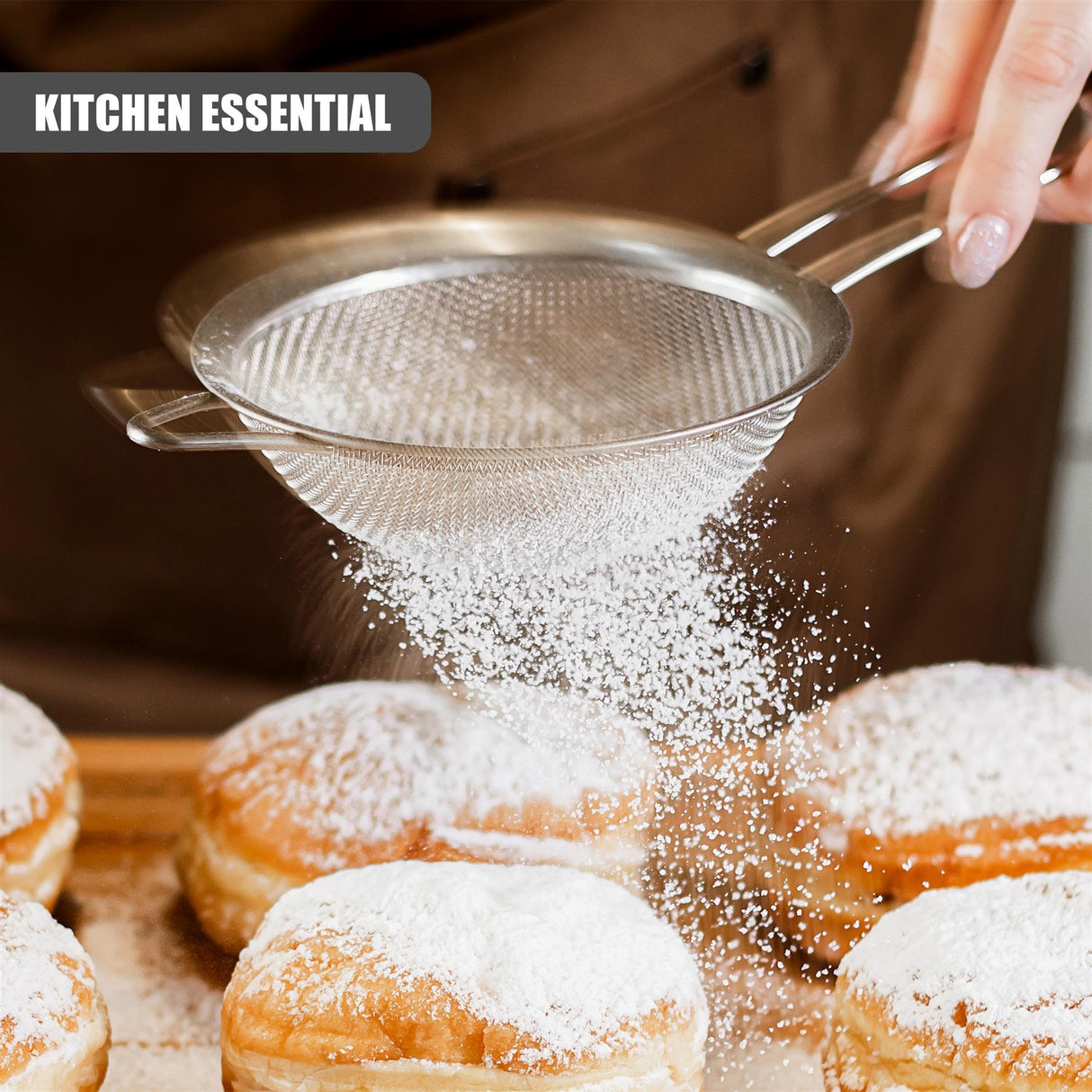 Stainless Steel Sieve Strainers Set of 3 by GEEZY - UKBuyZone