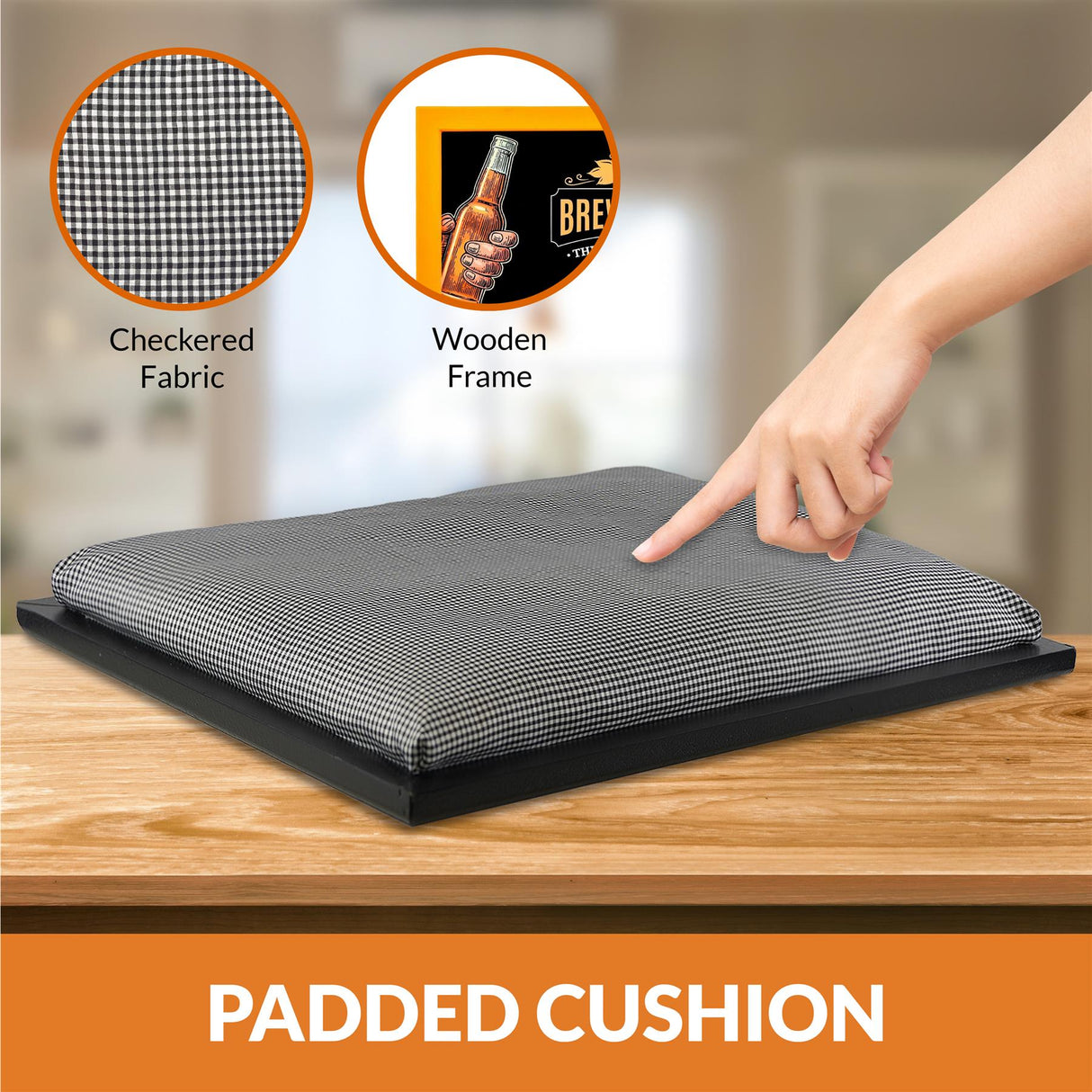 Lap Tray With Bean Bag Cushion (Brewhouse) by Geezy - UKBuyZone