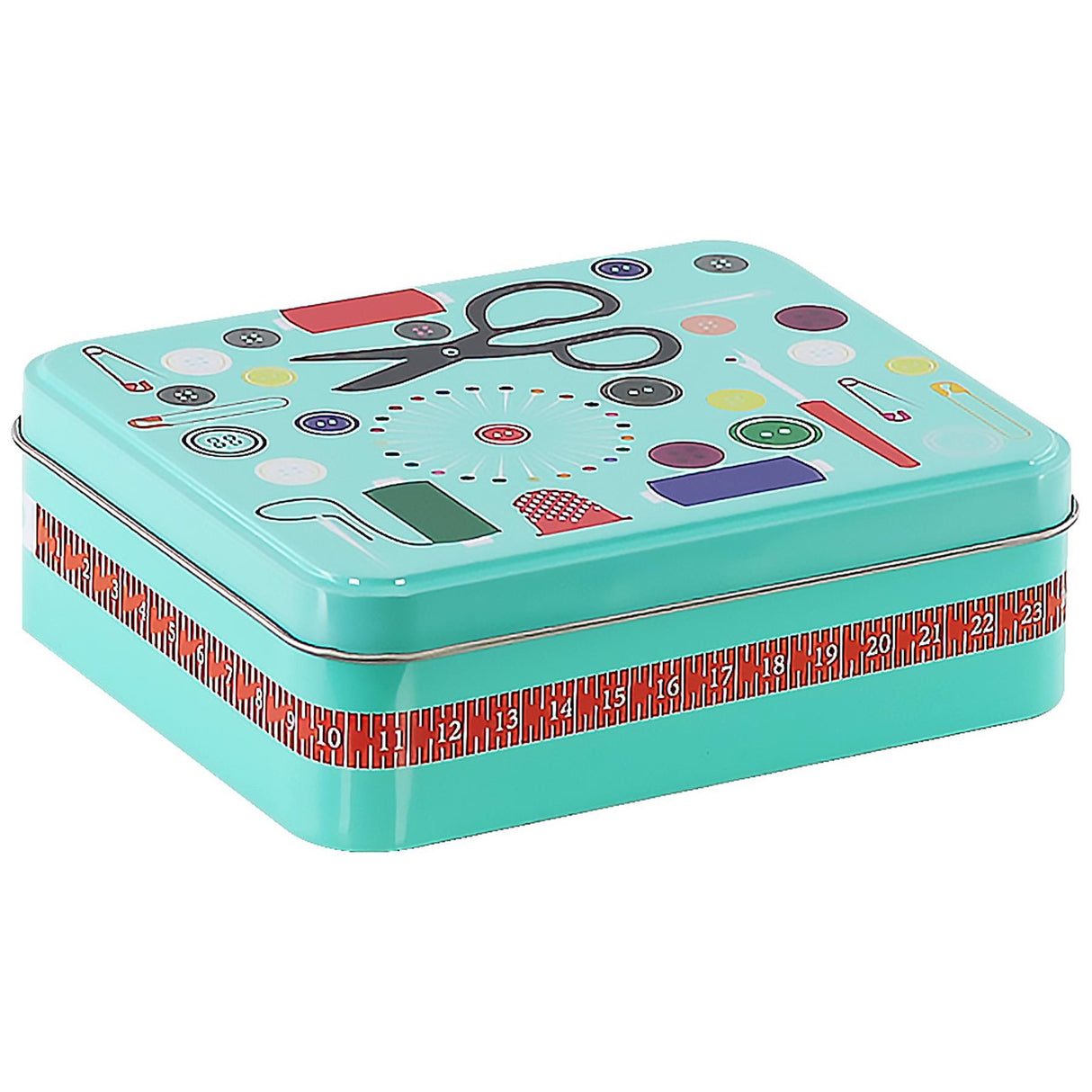 Metal Sewing Kit Box