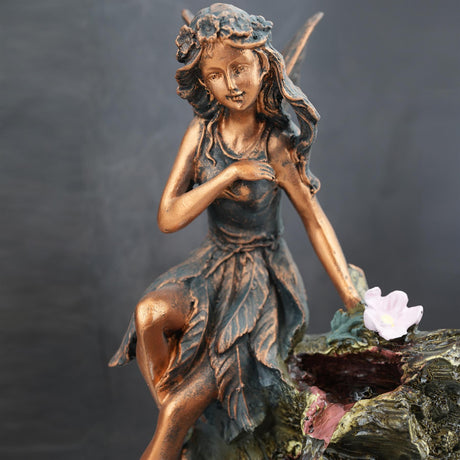 Fairy Water Feature Outdoor With LED by GEEZY - UKBuyZone