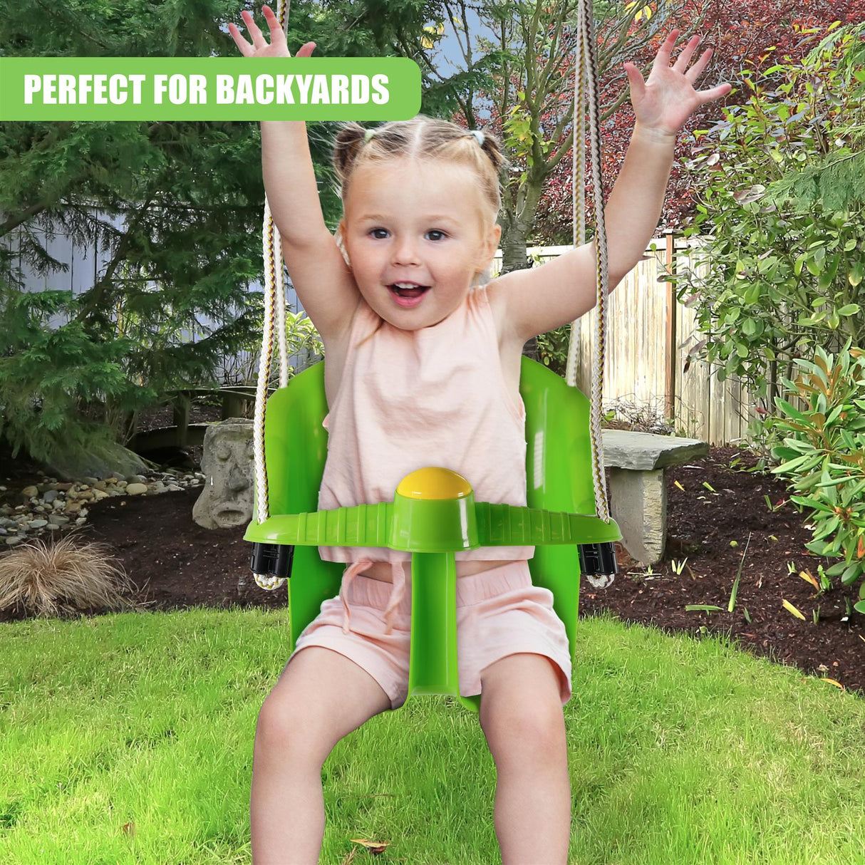 Green Children's Safety Swing Seat by MTS - UKBuyZone
