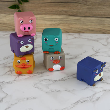 6 Pieces Stacking Building Blocks With Squeaky Sound by The Magic Toy Shop - UKBuyZone