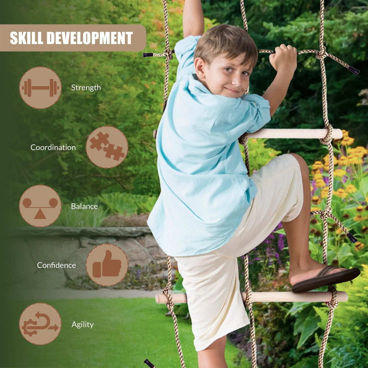 Climbing Net for Kids by The Magic Toy Shop - UKBuyZone