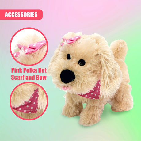 Fluffy Plush Walking & Talking Dog Toy by The Magic Toy Shop - UKBuyZone