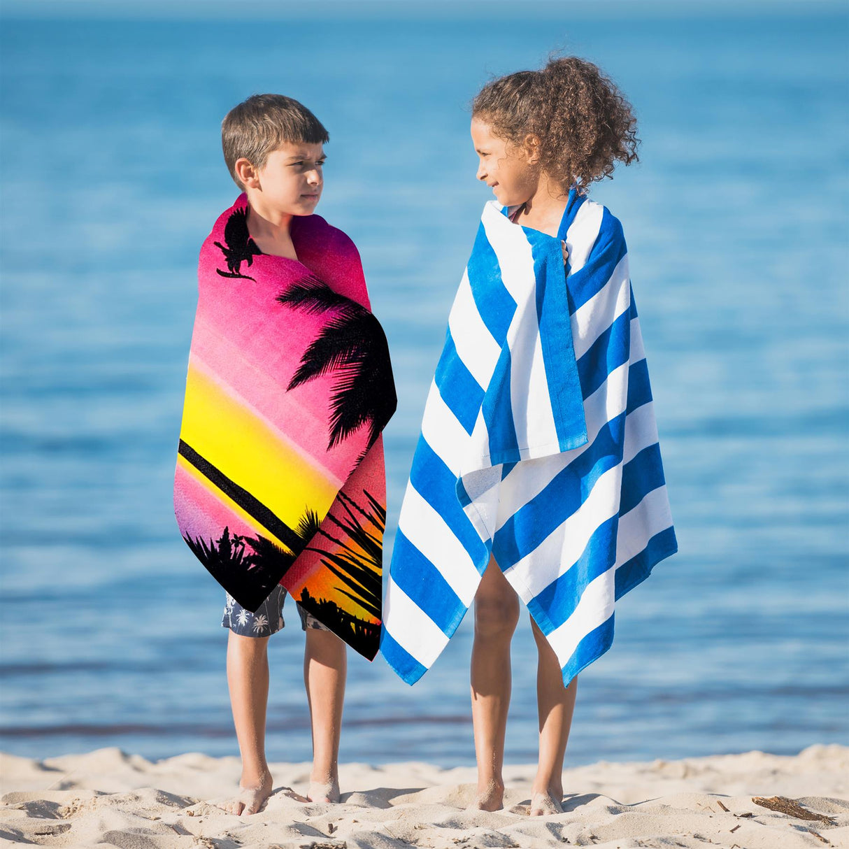 Sunrise Design Large Towel by Geezy - UKBuyZone