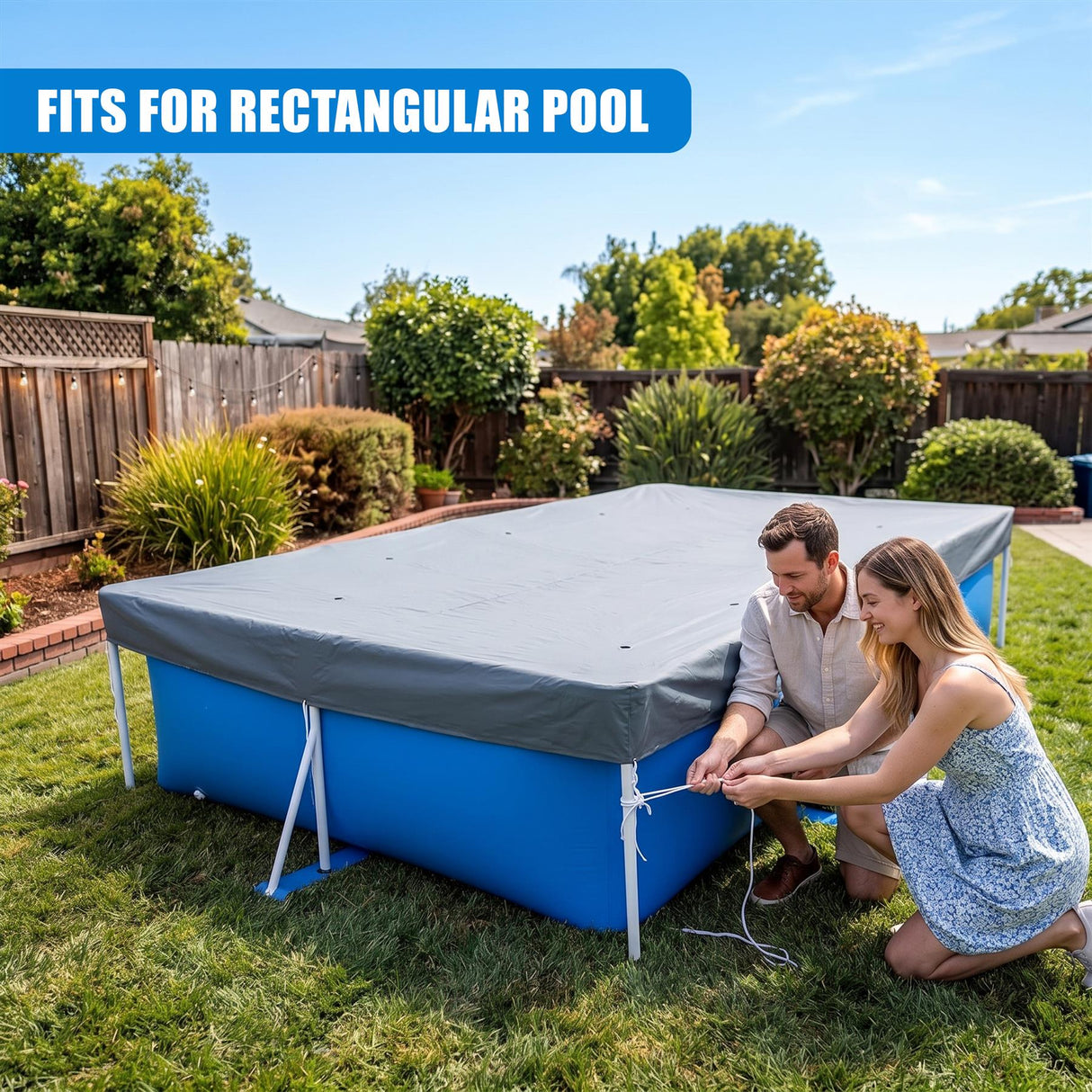 INTEX Rectangular Pool Cover 460x230cm for Metal Frame & Prism Pools
