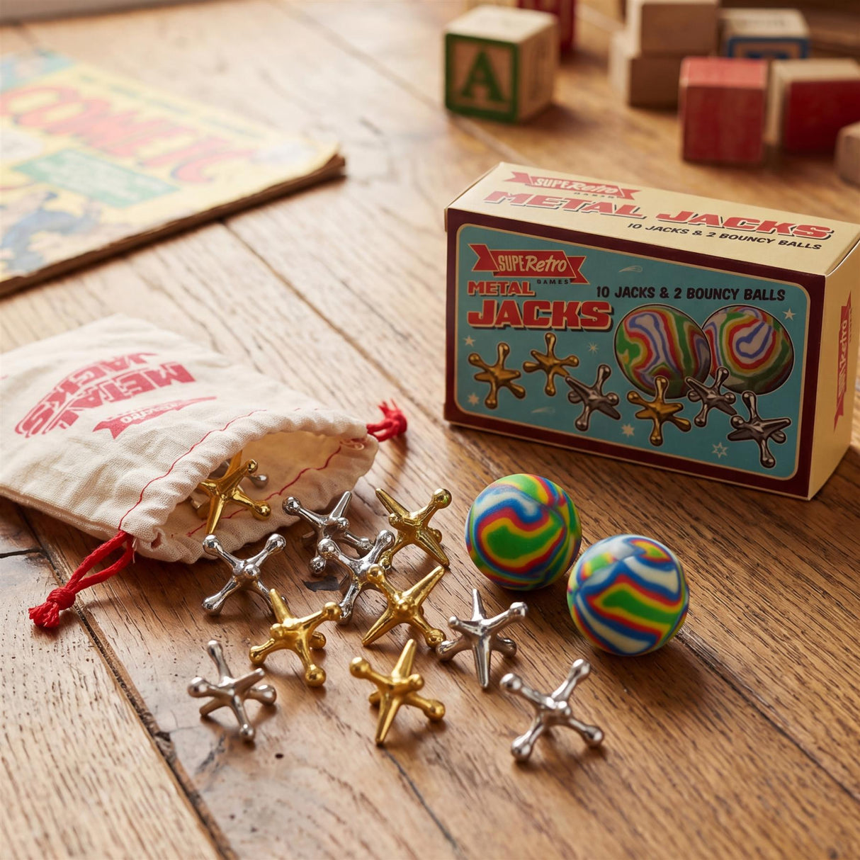 Metal Jacks Game Set