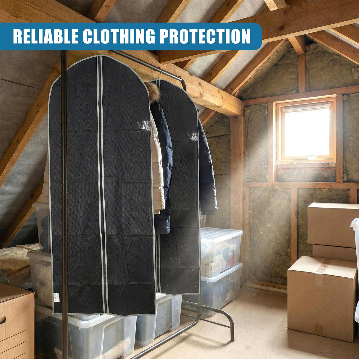 Garment Bags with Zip, Set of 2