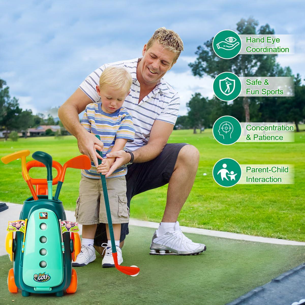Kids Golf Club Set Indoor Outdoor Sports Toy by The Magic Toy Shop - UKBuyZone