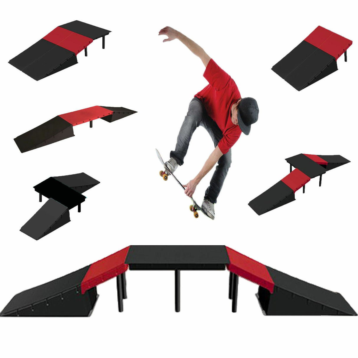 Multi-Functional 6-in-1 Ramp Set by GEEZY - UKBuyZone