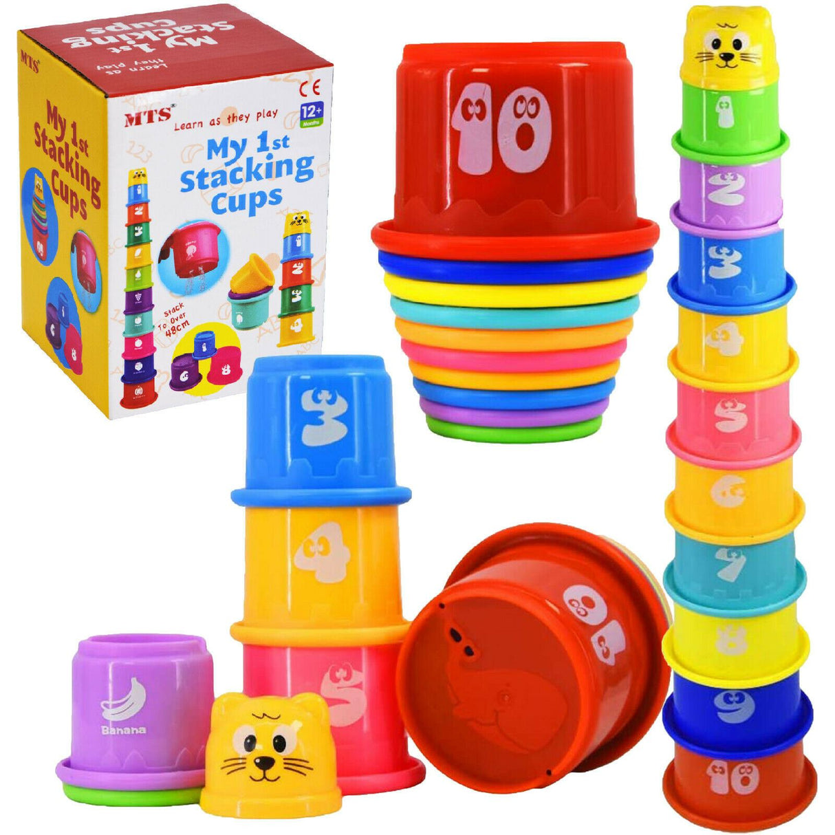 11-Piece Stacking & Nesting Bath Toy Set by The Magic Toy Shop - UKBuyZone