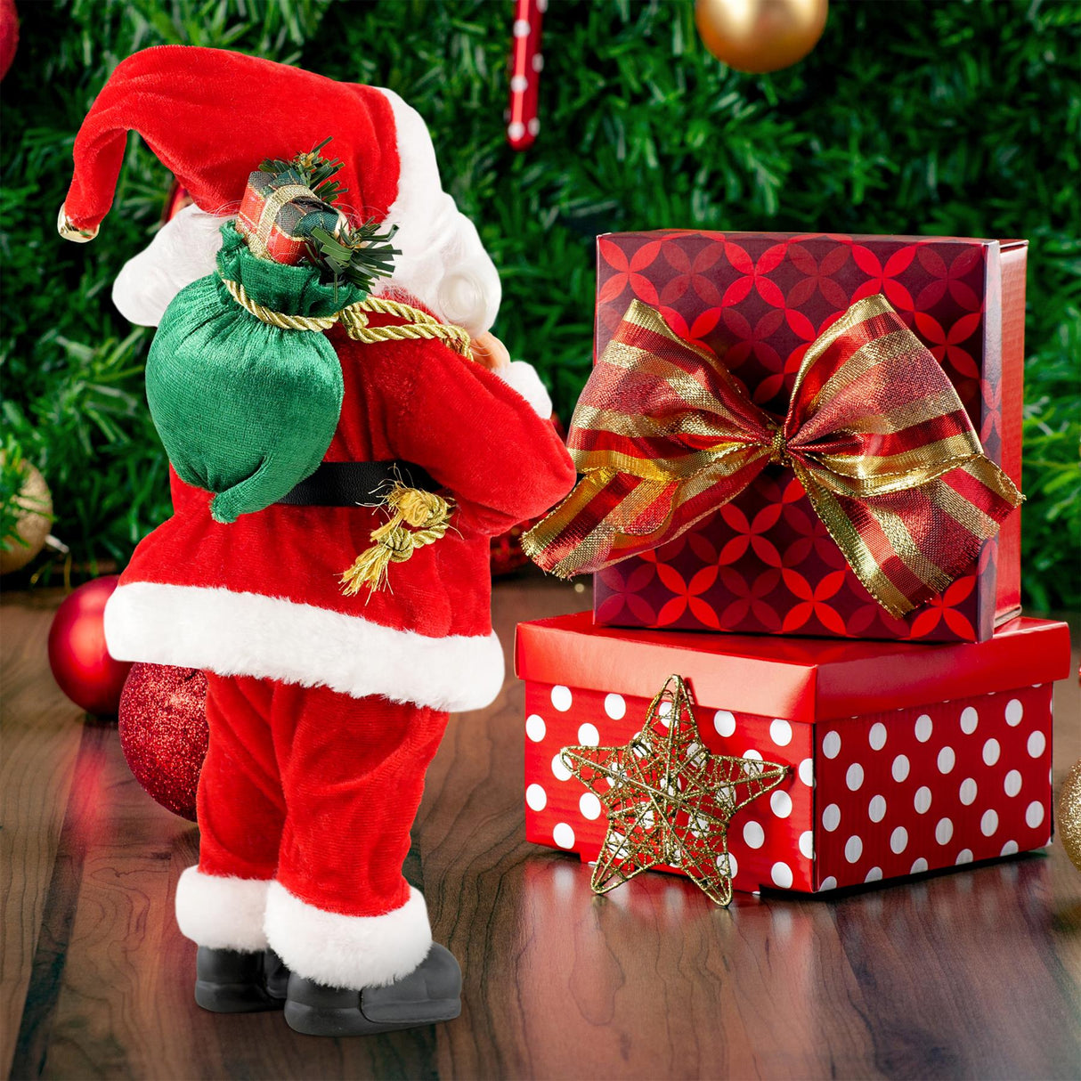 12" Santa Claus Figure by The Magic Toy Shop - UKBuyZone