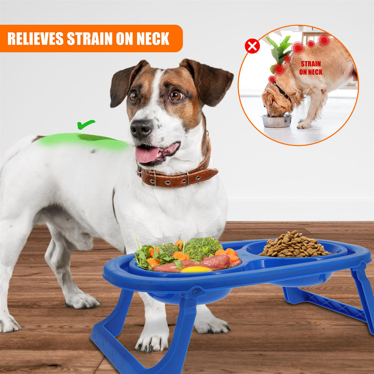 Elevated Double Pet Bowls by GEEZY - UKBuyZone