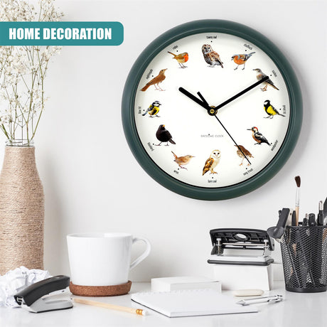 Birdsong Wall Clock with 12 Songs by GEEZY - UKBuyZone