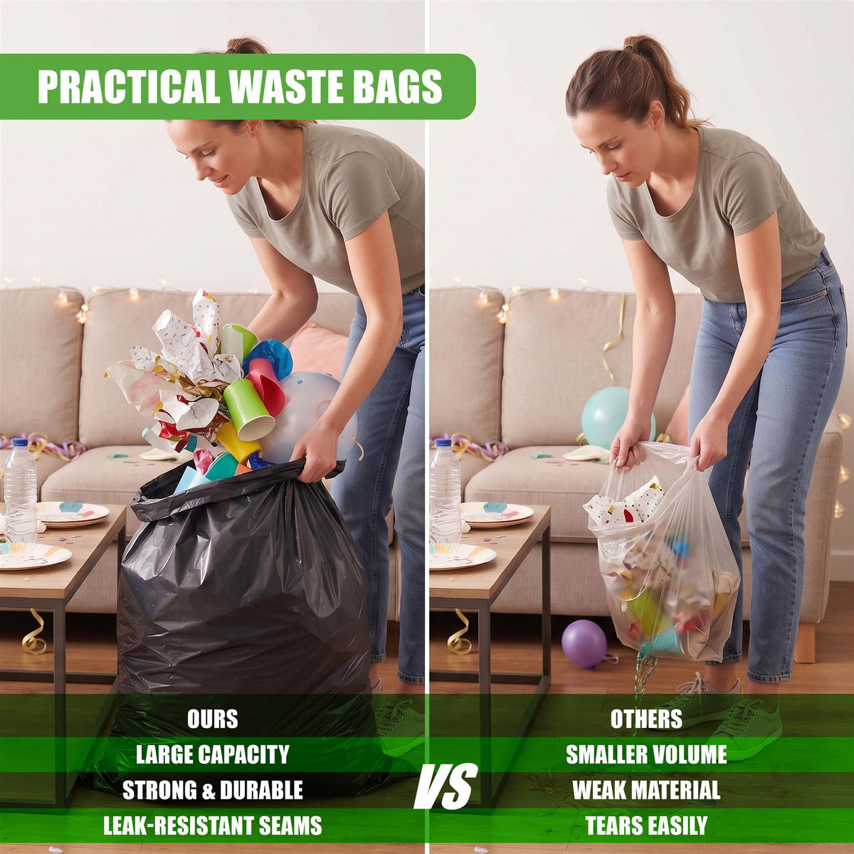 Black Bin Bags