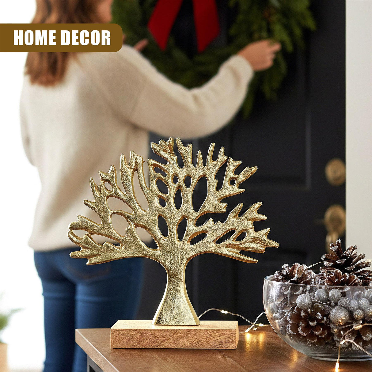 Golden Tree Ornament