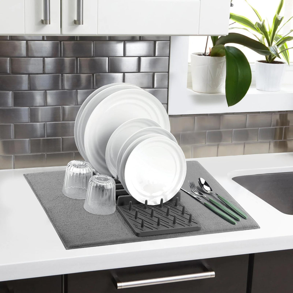 Microfibre Dish Drying Mat by GEEZY - UKBuyZone