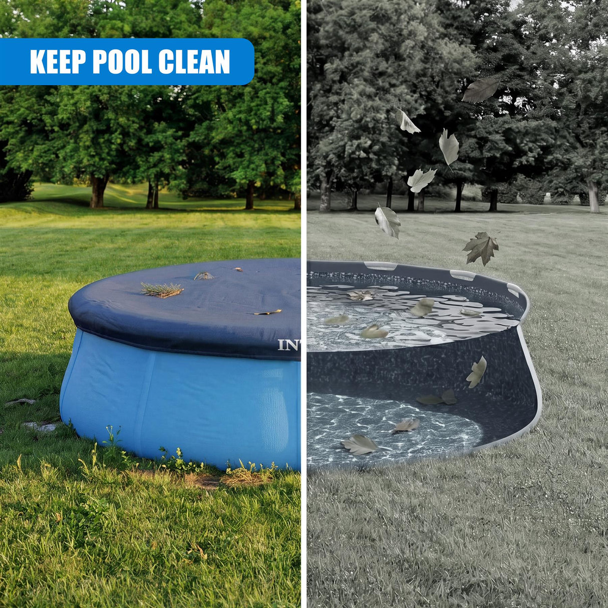 INTEX Round Pool Cover 8ft / 244cm