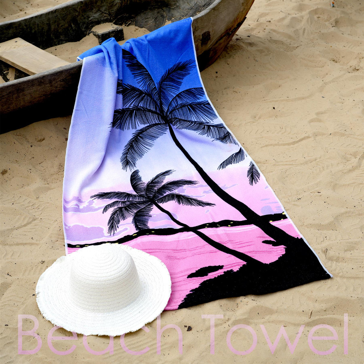 Sunset Design Large Towel by Geezy - UKBuyZone
