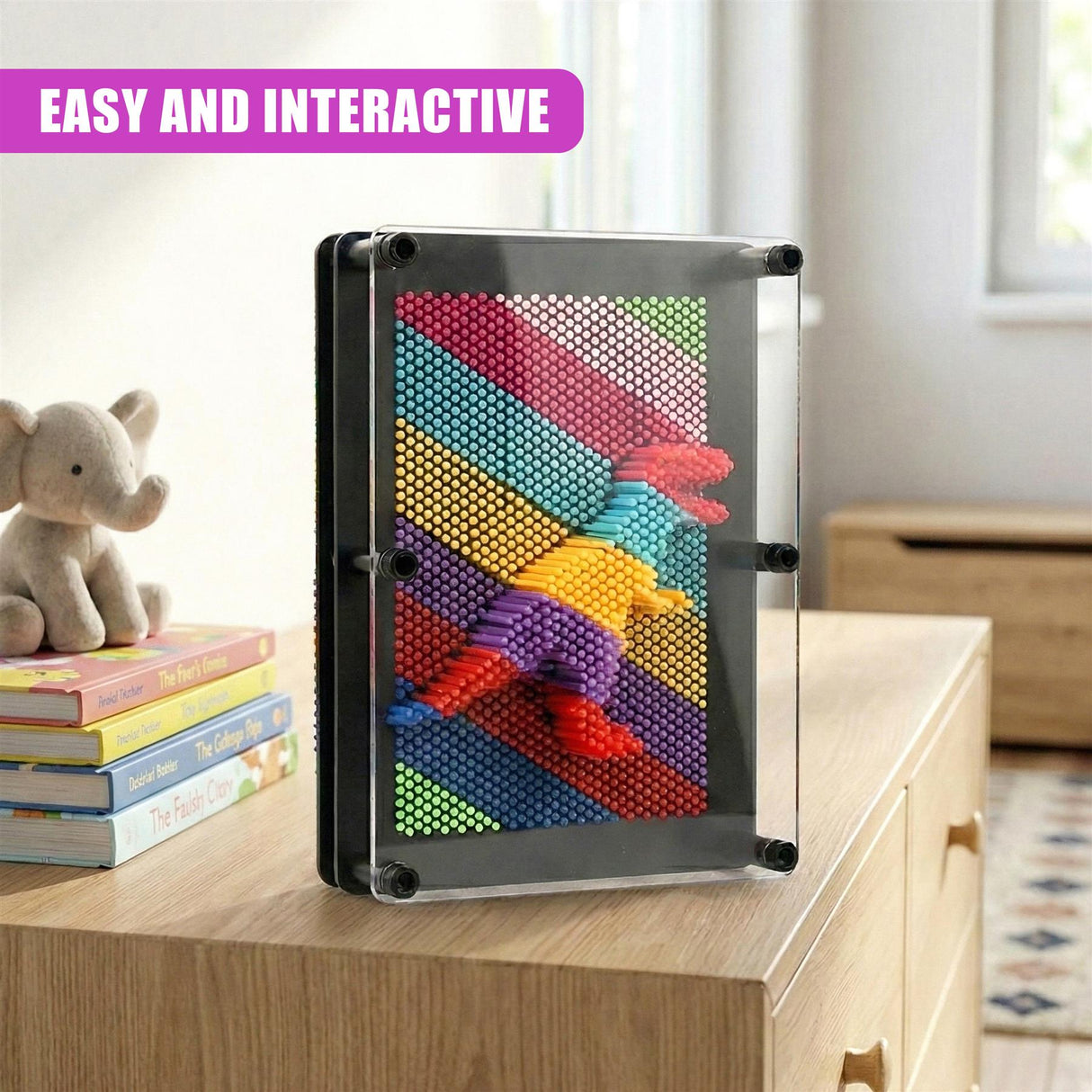 Rainbow 3D Plastic Pin Art