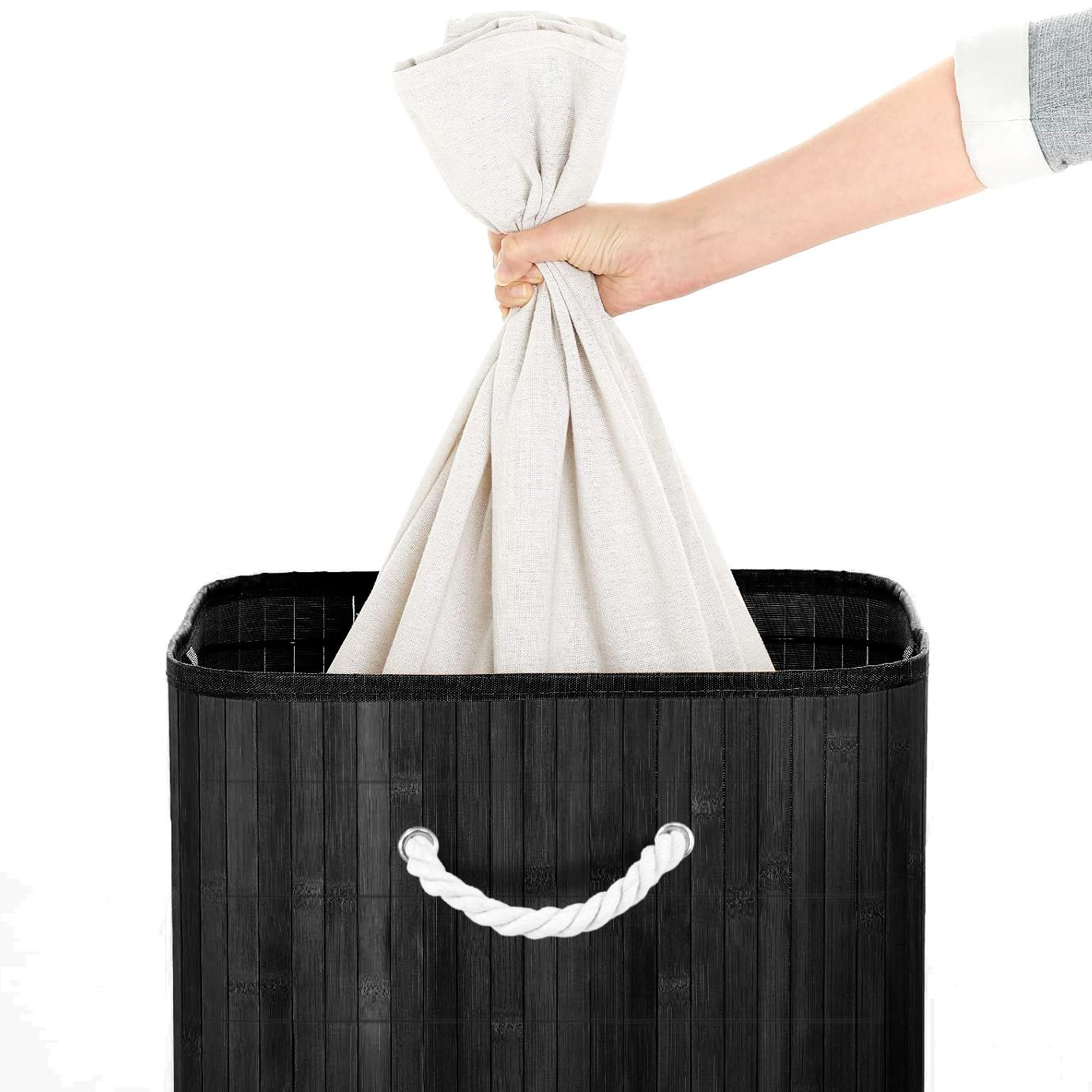Bamboo Laundry Basket by GEEZY - UKBuyZone