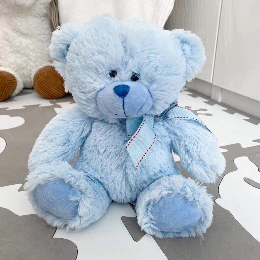 Blue Plush Teddy Bear Soft Toy