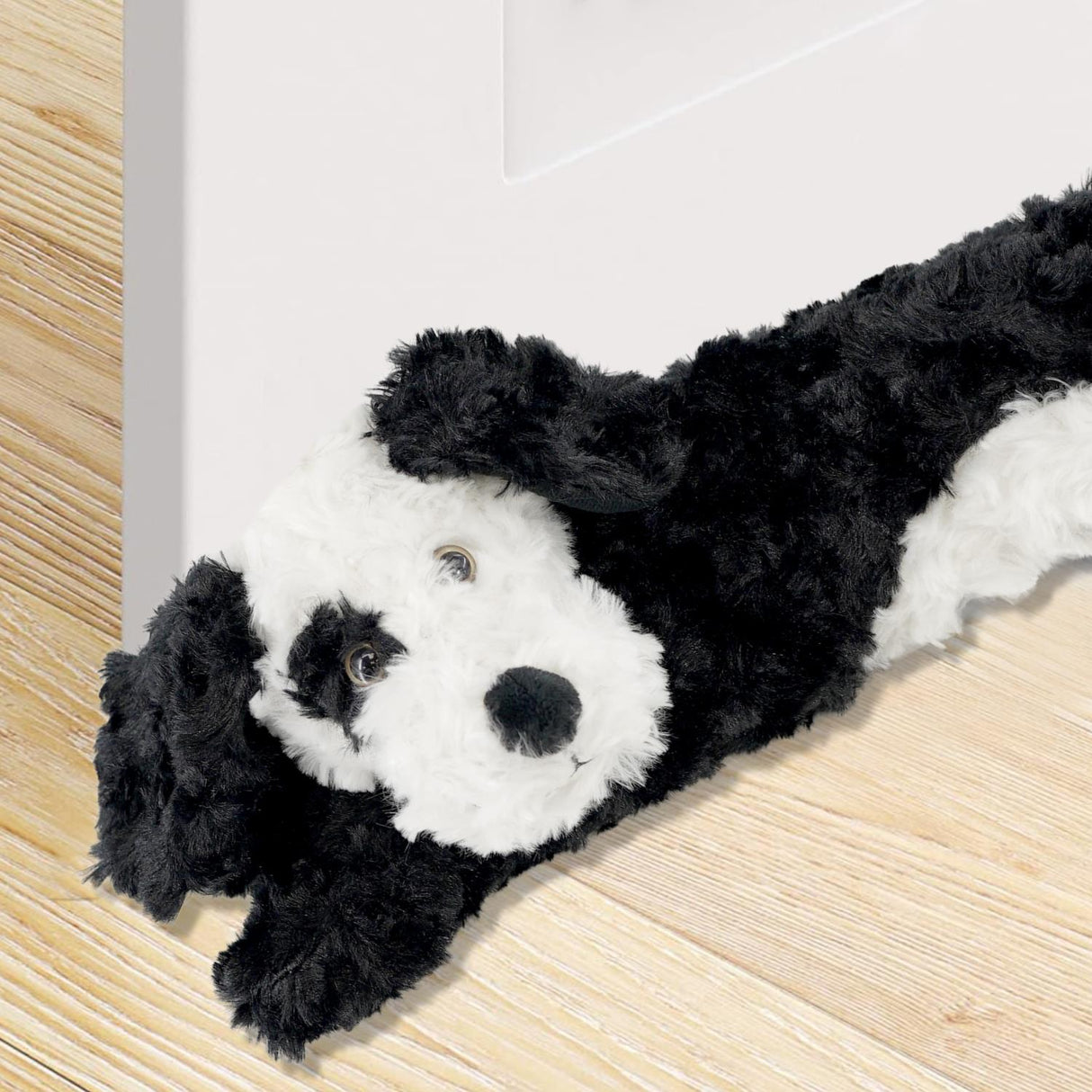 Novelty Black Dog Draught Excluder for Doors by GEEZY - UKBuyZone