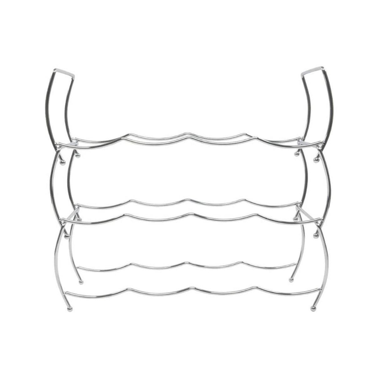 Stackable Chrome Wine Storage Display Rack by MTS - UKBuyZone